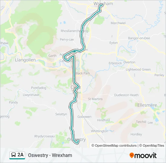 2A Bus Line Map