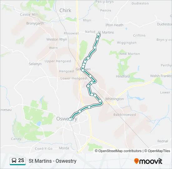 2S Bus Line Map