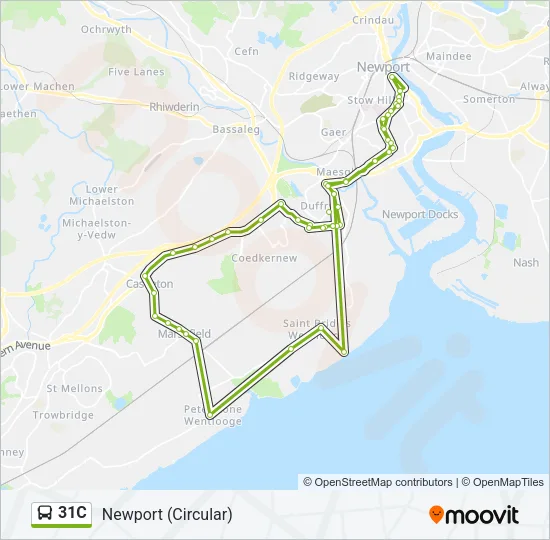 31C Bus Line Map
