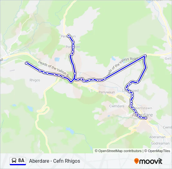 8A  Line Map