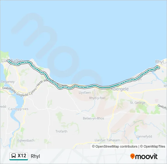X12 Bus Line Map