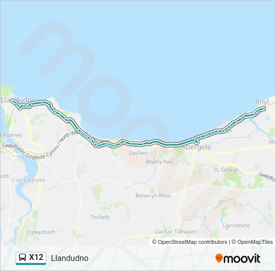 X12 Bus Line Map