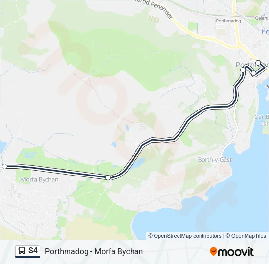S4 Bus Line Map