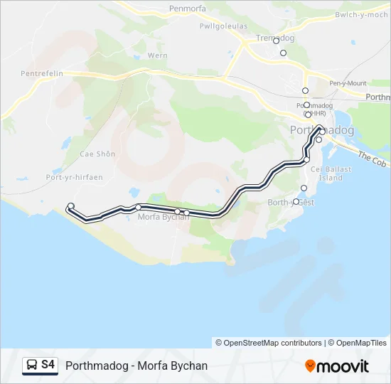 S4 Bus Line Map