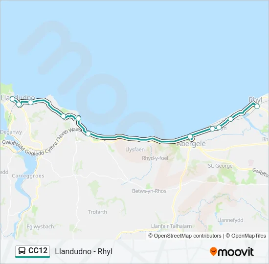 CC12 Bus Line Map
