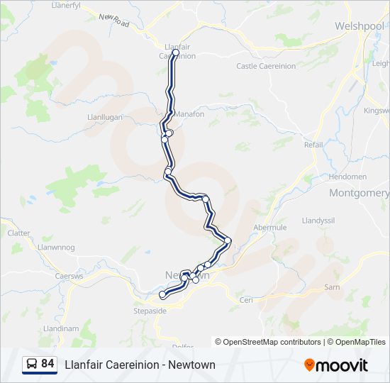 84 Bus Line Map