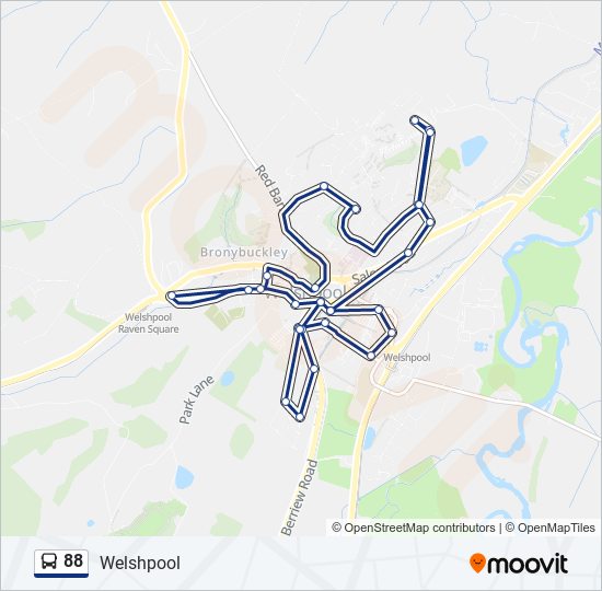 88 bus Line Map