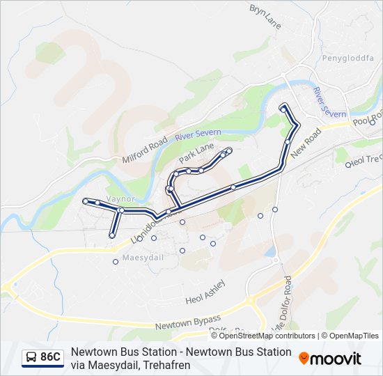 86C bus Line Map