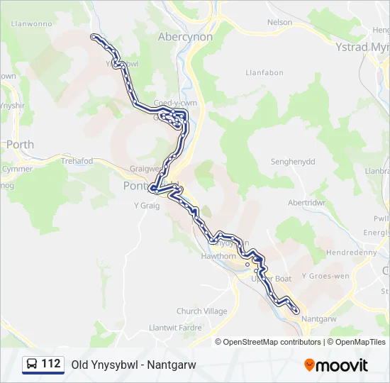 112 Bus Line Map
