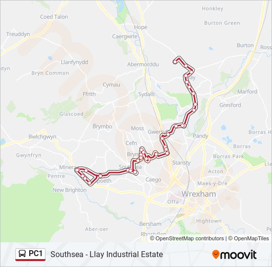 PC1 bus Line Map