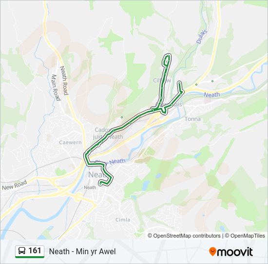 161 bus Line Map