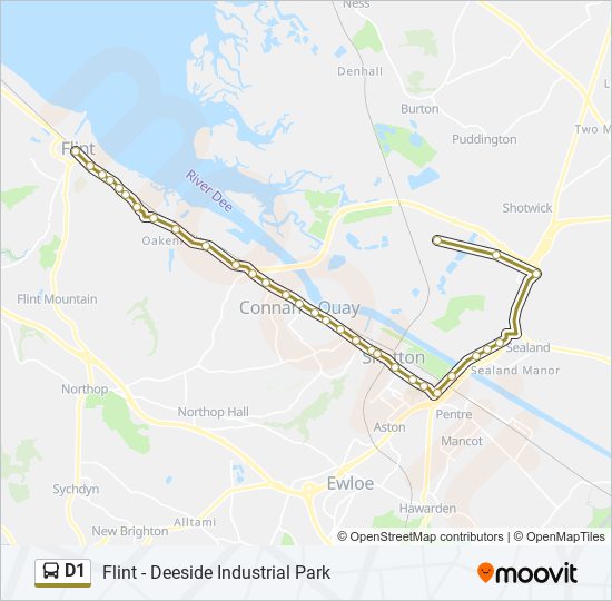 D1 Route Schedules Stops And Maps Flint Updated 