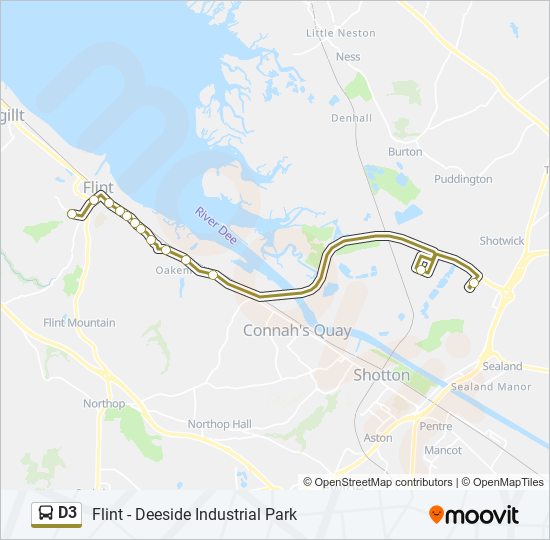 D3 bus Line Map