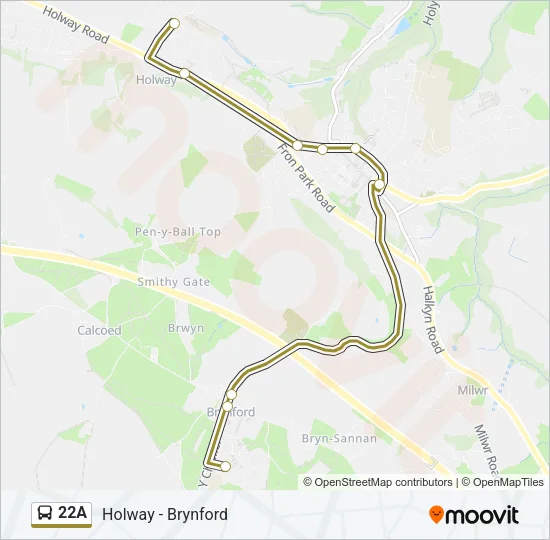 22A Bus Line Map