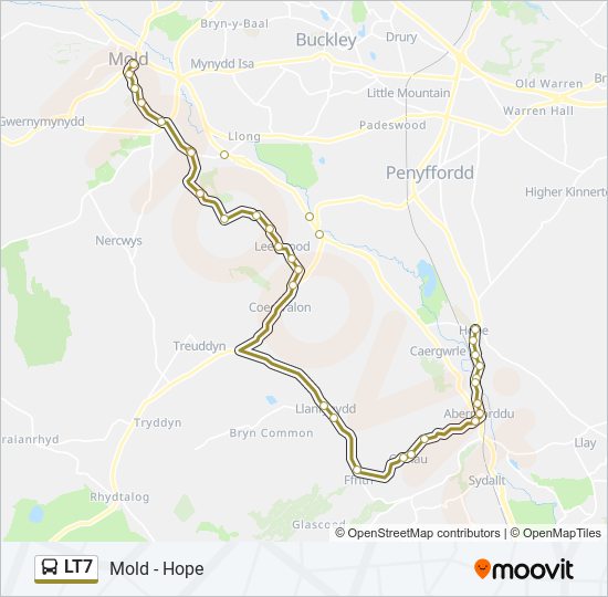 LT7 bus Line Map