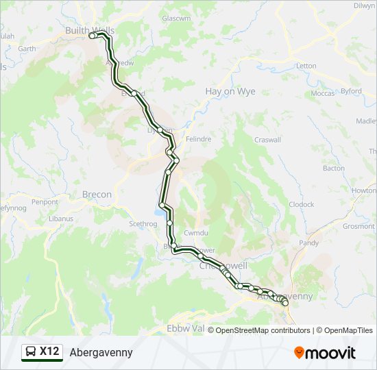 X12 bus Line Map