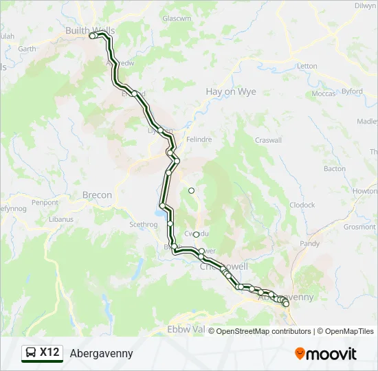 X12 Bus Line Map