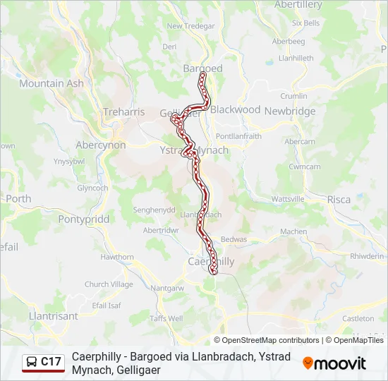 C17 Bus Line Map