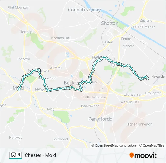 4 Bus Line Map