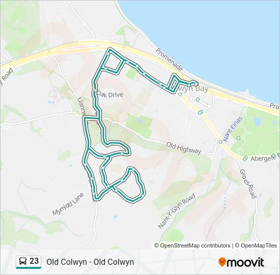 23 Bus Line Map