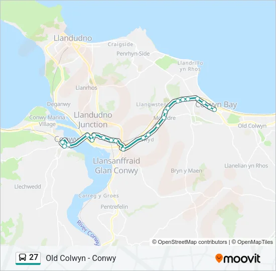 27 Bus Line Map