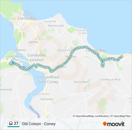 27 Bus Line Map