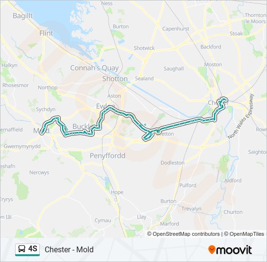 4S bus Line Map