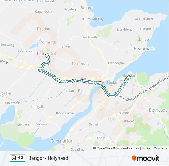 4X bus Line Map