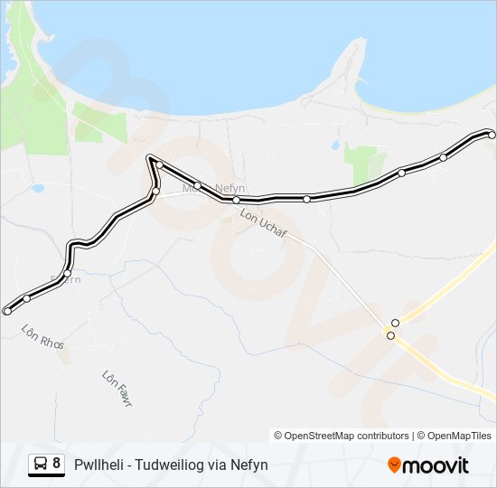8 Route: Schedules, Stops & Maps - Groesffordd (Updated)