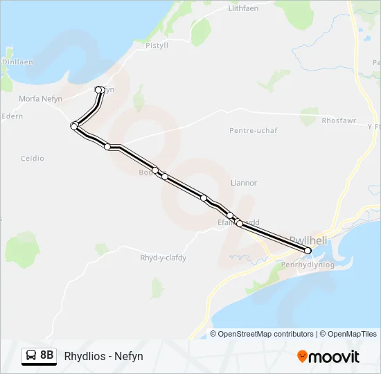 8B Bus Line Map
