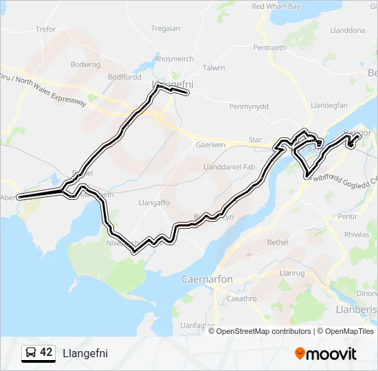 42 Bus Line Map