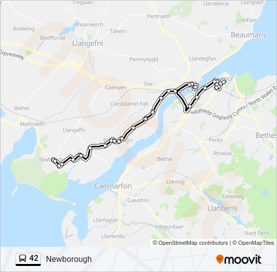 42 Bus Line Map