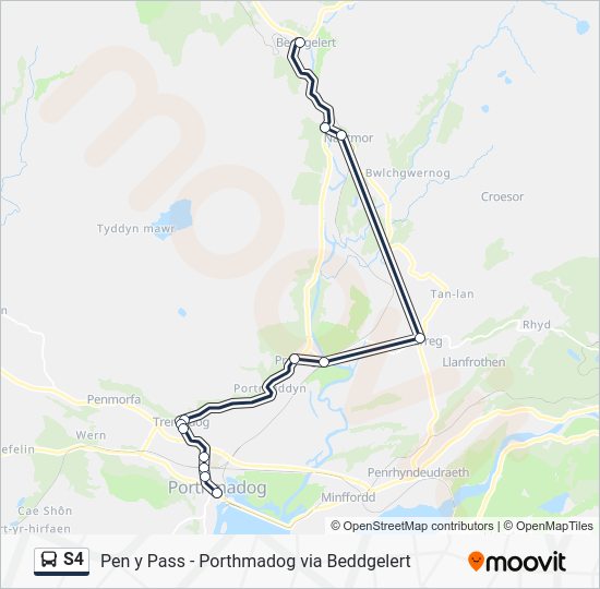 s4-route-schedules-stops-maps-beddgelert-updated