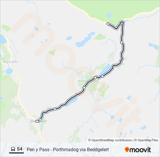 s4 Route: Schedules, Stops & Maps - Gwastadnant (Updated)