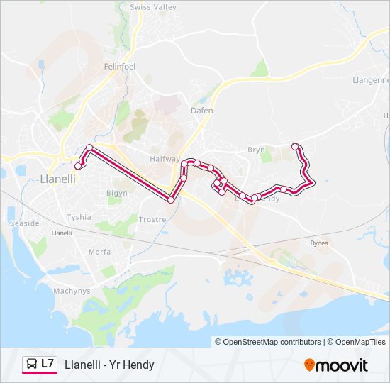 L7 bus Line Map