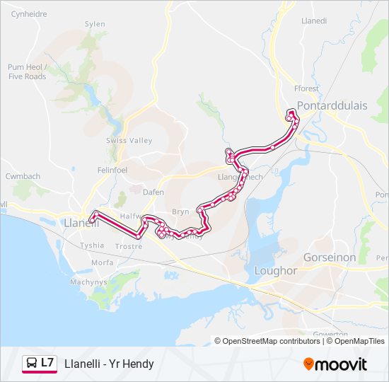 L7 bus Line Map