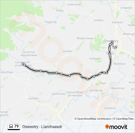 79 bus Line Map