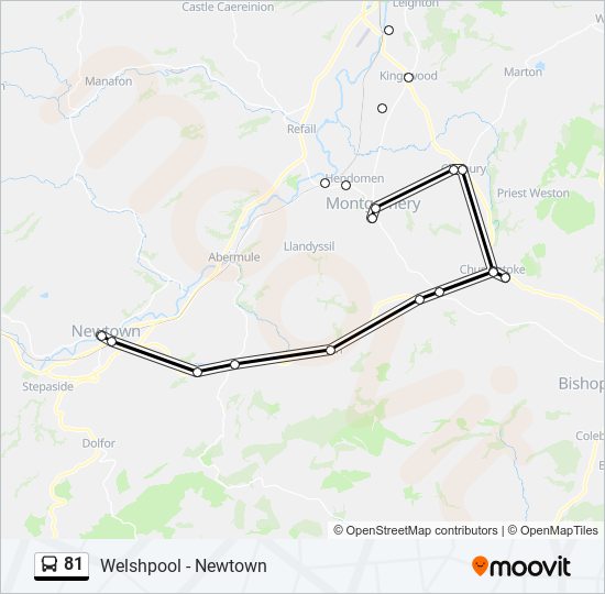 81 Bus Line Map