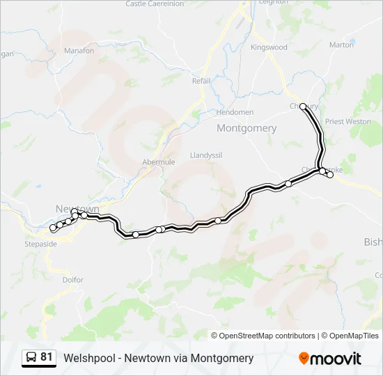81 Bus Line Map