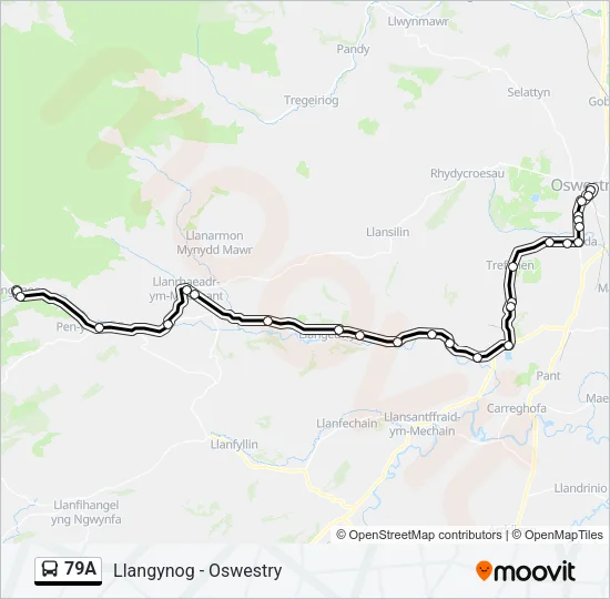 79A Bus Line Map