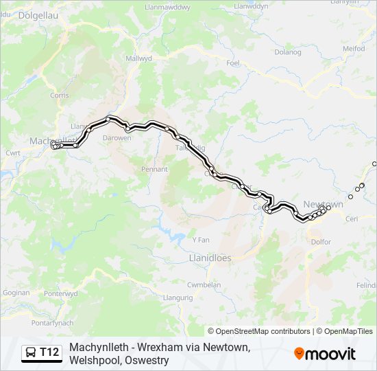 T12 bus Line Map