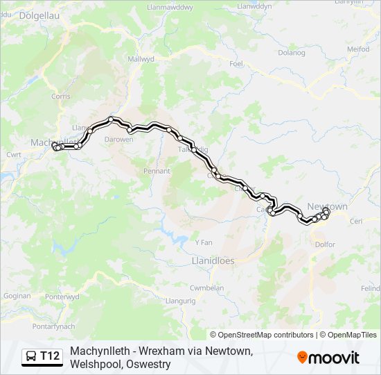 T12 bus Line Map