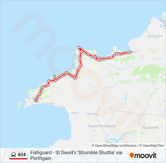 404 Bus Line Map