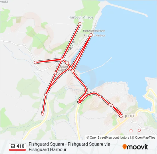 410 Bus Line Map