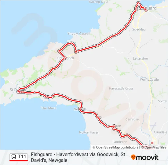 T11 Bus Line Map
