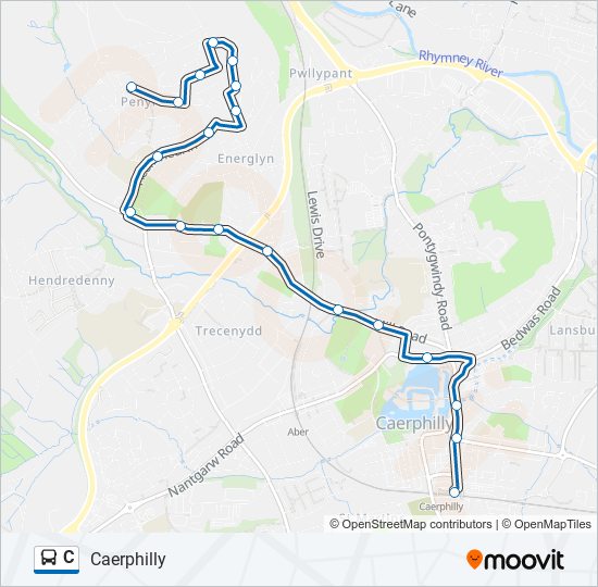 C bus Line Map