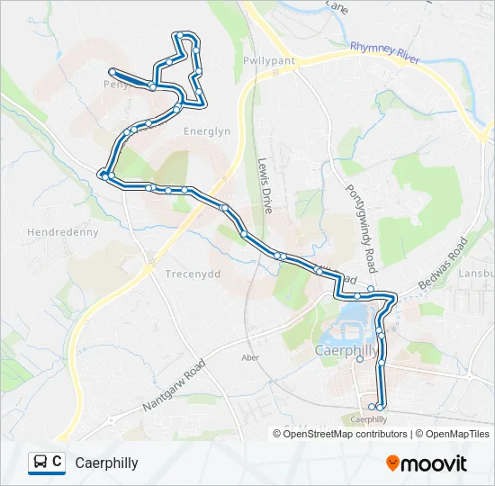 C Bus Line Map
