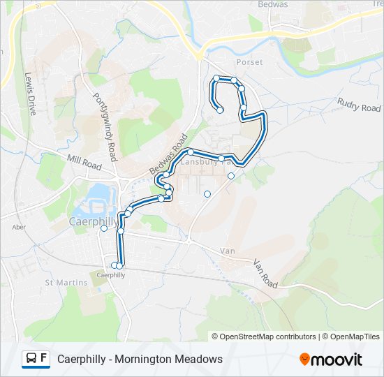 F bus Line Map