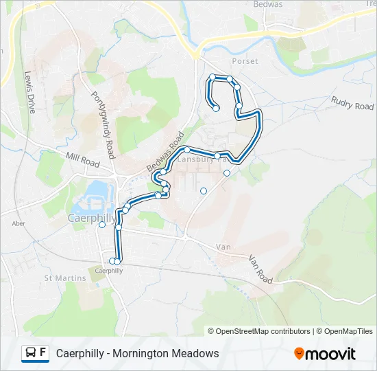 F Bus Line Map