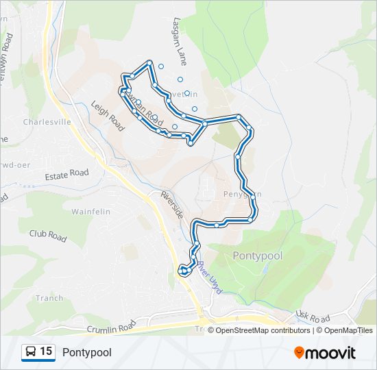 15 bus Line Map